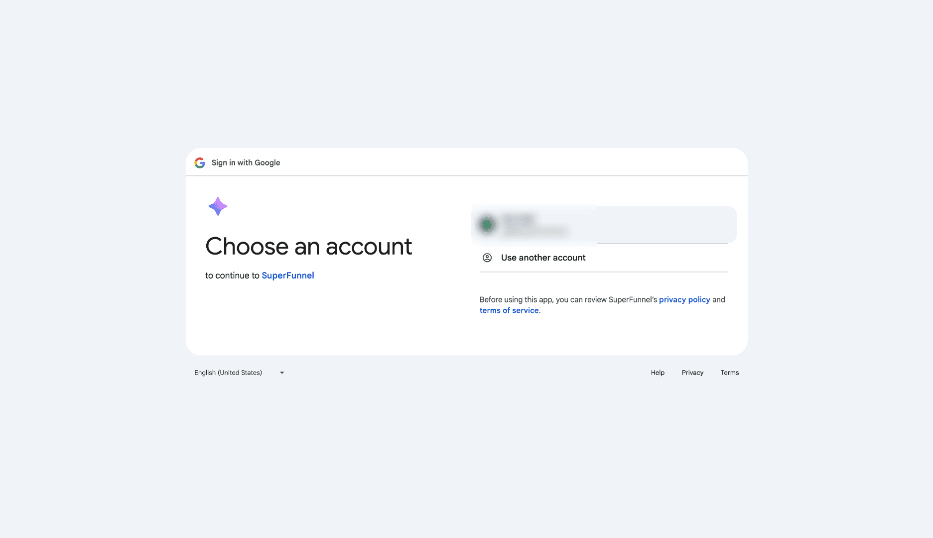 Switch to Google Account Login