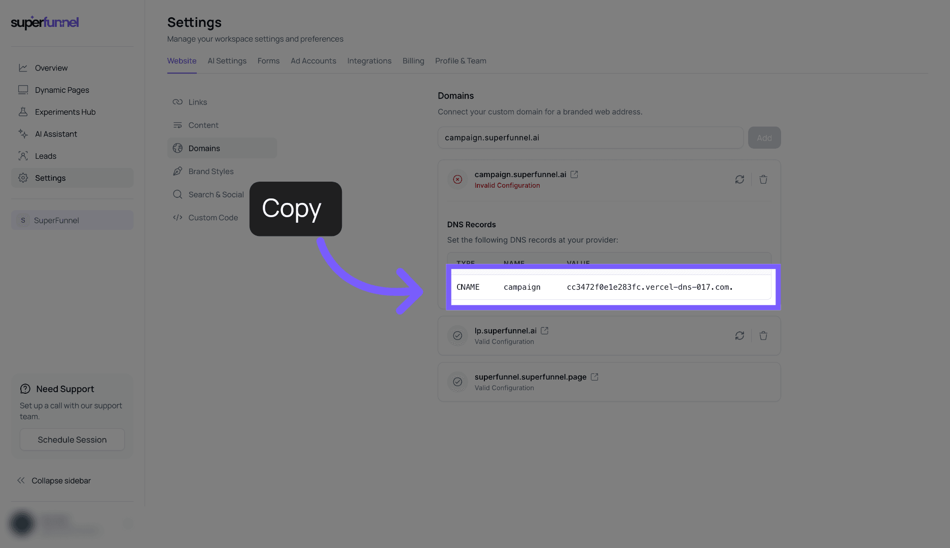Select Verification Record