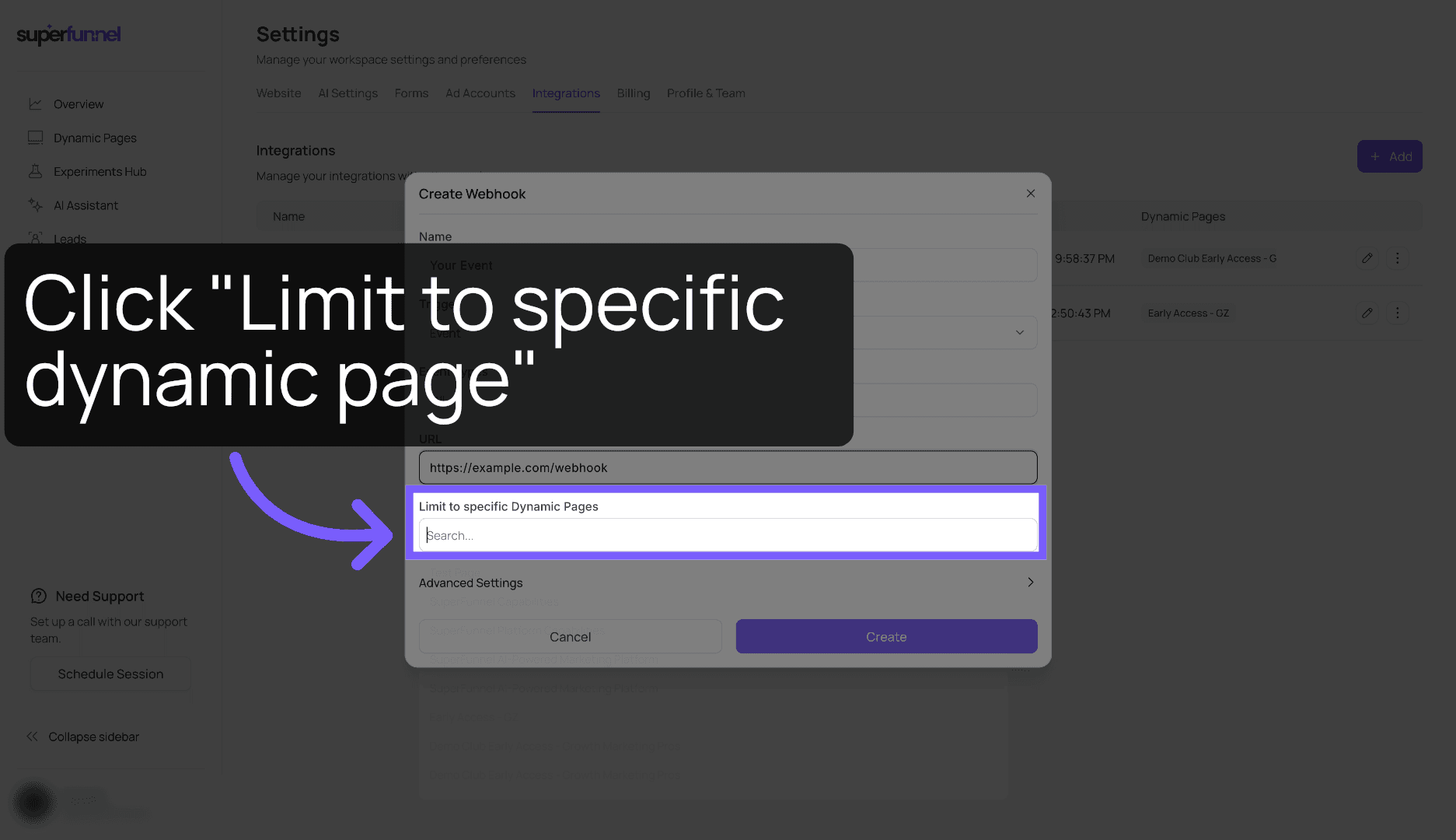 Open Page Search Menu