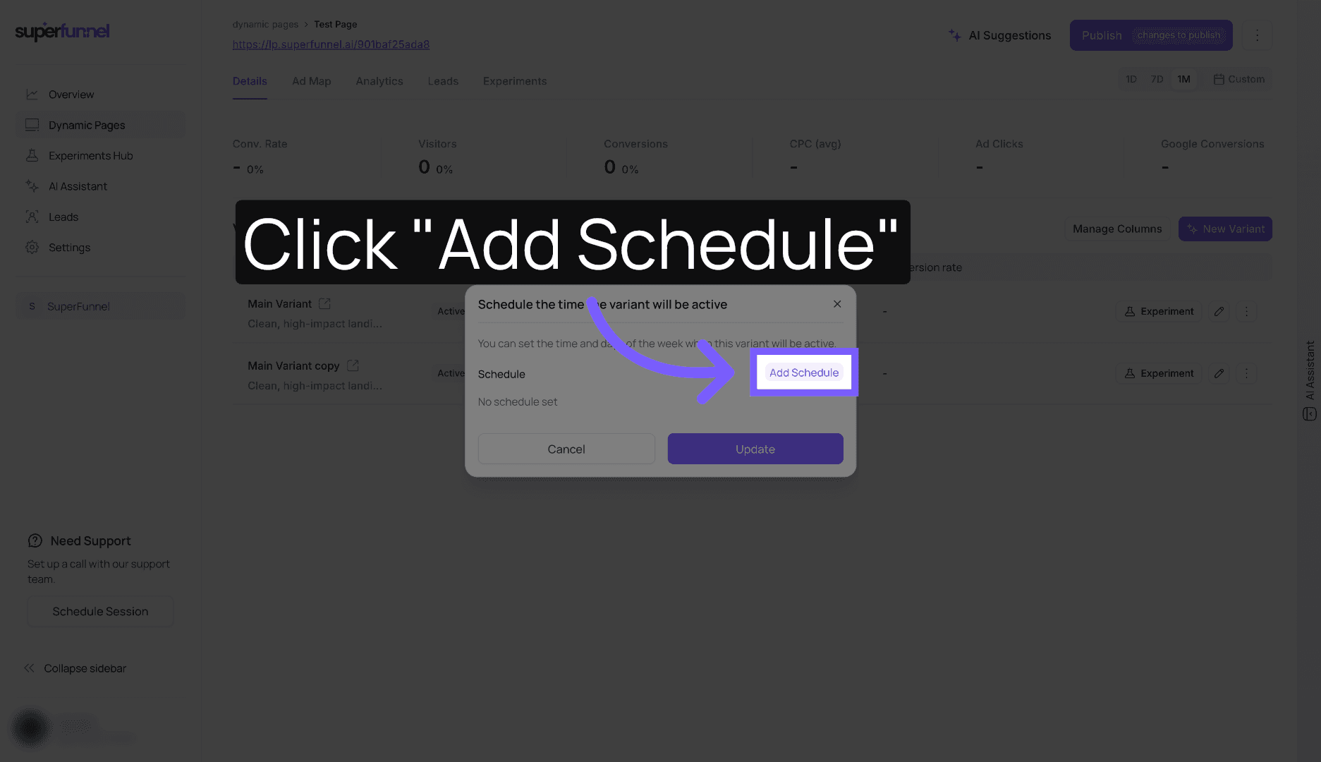 Add New Schedule