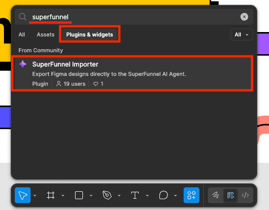 Actions button