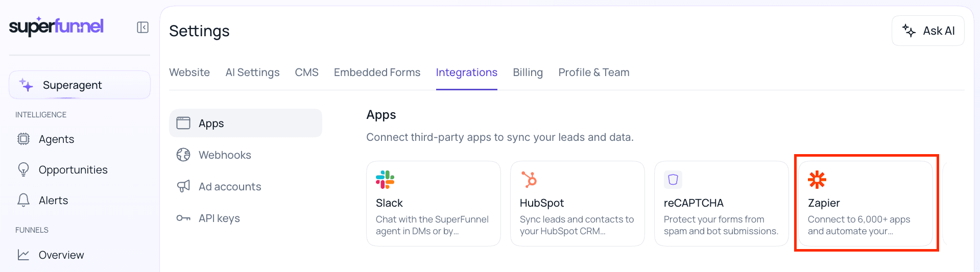 Zapier button